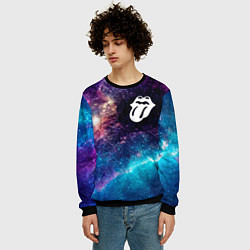Свитшот мужской Rolling Stones space rock, цвет: 3D-черный — фото 2
