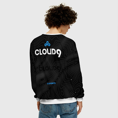 Мужской свитшот Cloud9 - team 2024 / 3D-Белый – фото 4