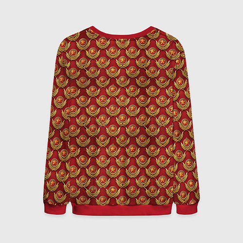 Мужской свитшот Красные звезды СССР / 3D-Красный – фото 2