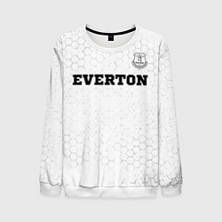 Свитшот мужской Everton sport на светлом фоне посередине, цвет: 3D-белый