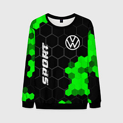 Мужской свитшот Volkswagen green sport hexagon