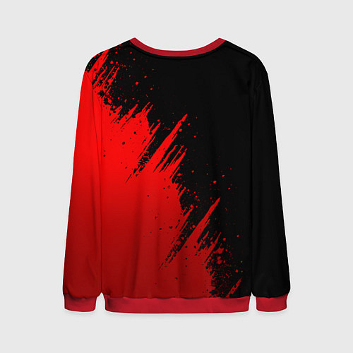 Мужской свитшот Велика отечественная - красный градиент / 3D-Красный – фото 2