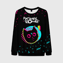 Свитшот мужской My Chemical Romance - rock star cat, цвет: 3D-черный