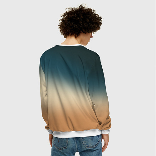 Мужской свитшот 3 Body Problem - satellite / 3D-Белый – фото 4