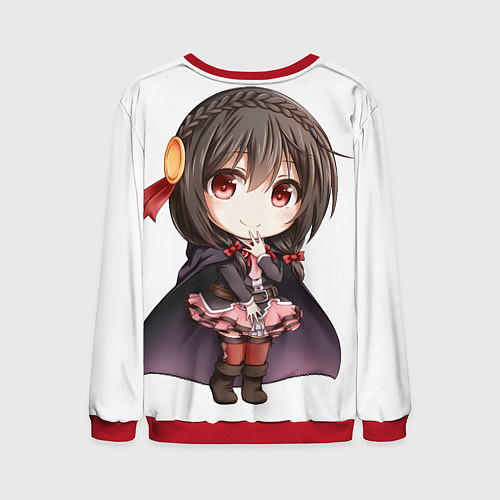 Мужской свитшот Konosuba Юн-юн чибик / 3D-Красный – фото 2