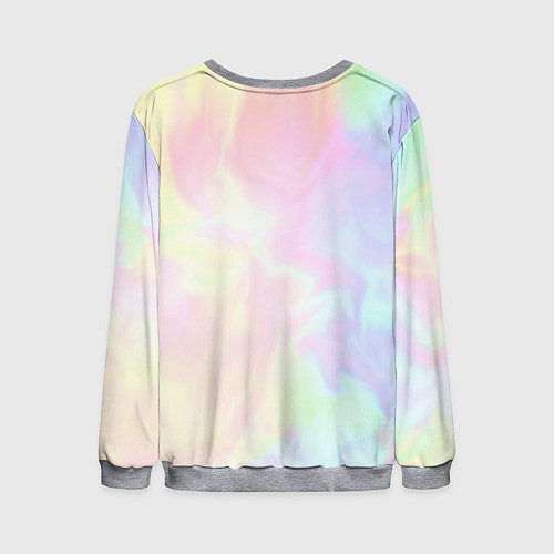 Мужской свитшот Светлые краски тай-дай / 3D-Меланж – фото 2