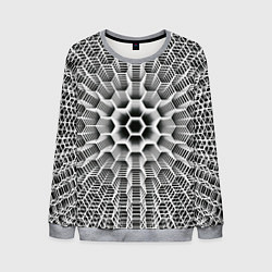 Мужской свитшот Бесконечный гексагональный каркас