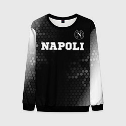 Свитшот мужской Napoli sport на темном фоне посередине, цвет: 3D-черный