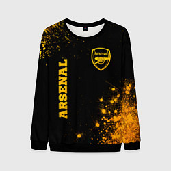 Свитшот мужской Arsenal - gold gradient вертикально, цвет: 3D-черный