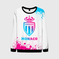 Свитшот мужской Monaco neon gradient style, цвет: 3D-черный