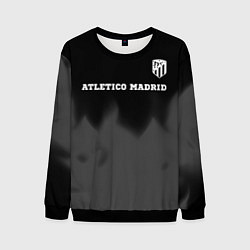 Свитшот мужской Atletico Madrid sport на темном фоне посередине, цвет: 3D-черный