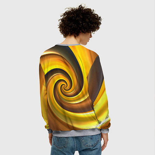 Мужской свитшот Abiotic Factor желтый фон / 3D-Меланж – фото 4