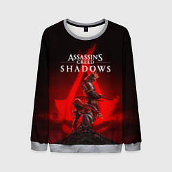 Свитшот мужской Главные герои Assassins creed shadows, цвет: 3D-меланж