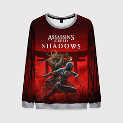 Свитшот мужской Персонажи Assassins creed shadows, цвет: 3D-меланж