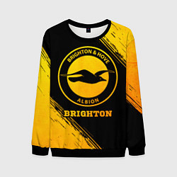 Свитшот мужской Brighton - gold gradient, цвет: 3D-черный