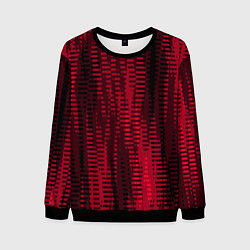 Мужской свитшот Тёмный красный абстрактные полосы