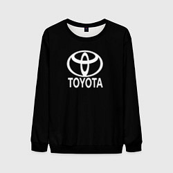 Свитшот мужской Toyota white logo, цвет: 3D-черный