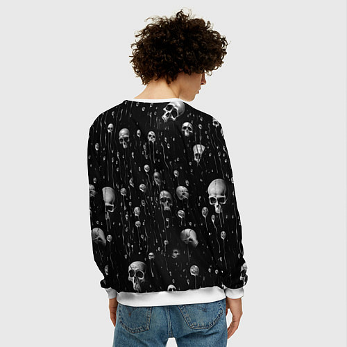 Мужской свитшот Scorpions rock group / 3D-Белый – фото 4