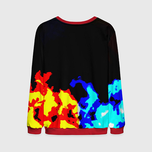 Мужской свитшот Horizon zero dawn огненный стиль / 3D-Красный – фото 2