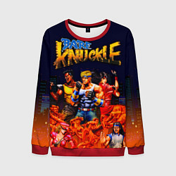 Свитшот мужской Bare knuckle - streets of rage, цвет: 3D-красный