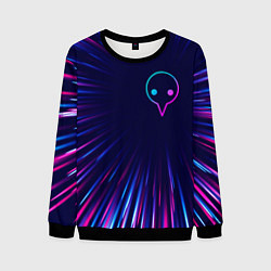 Свитшот мужской Evangelion neon blast lines, цвет: 3D-черный