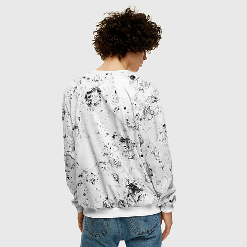 Мужской свитшот Genesis dirty ice / 3D-Белый – фото 4