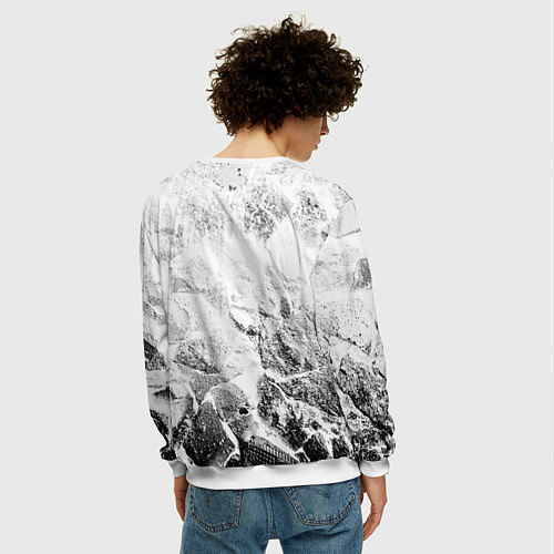 Мужской свитшот Crystal Castles white graphite / 3D-Белый – фото 4
