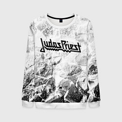 Свитшот мужской Judas Priest white graphite, цвет: 3D-белый
