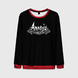 Свитшот мужской Амнезия хоррор, цвет: 3D-красный