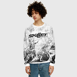 Свитшот мужской Skillet white graphite, цвет: 3D-белый — фото 2