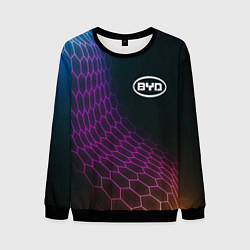 Мужской свитшот BYD neon hexagon
