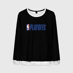 Свитшот мужской NBA playoffs, цвет: 3D-белый