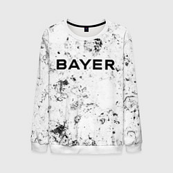 Свитшот мужской Bayer 04 dirty ice, цвет: 3D-белый