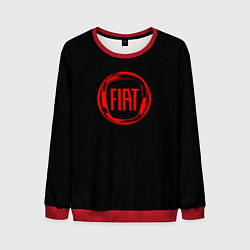 Свитшот мужской FIAT logo red, цвет: 3D-красный