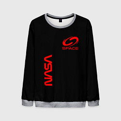 Мужской свитшот Nasa space red logo