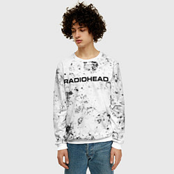 Свитшот мужской Radiohead dirty ice, цвет: 3D-белый — фото 2