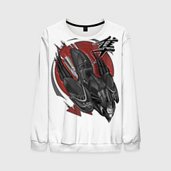 Свитшот мужской Suzuki Hayabusa сокол, цвет: 3D-белый