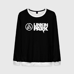 Свитшот мужской Linkin park logo rock music, цвет: 3D-белый