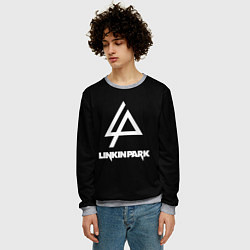 Свитшот мужской Linkin park logo brend music, цвет: 3D-меланж — фото 2