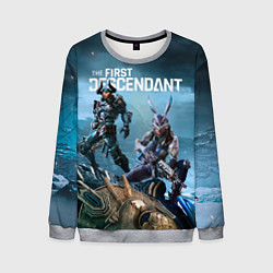 Свитшот мужской The first descendant персонажи, цвет: 3D-меланж
