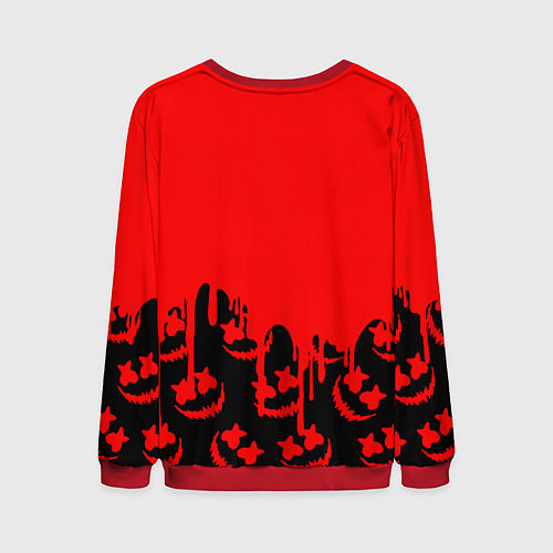 Мужской свитшот Marshmello x Nasa red / 3D-Красный – фото 2