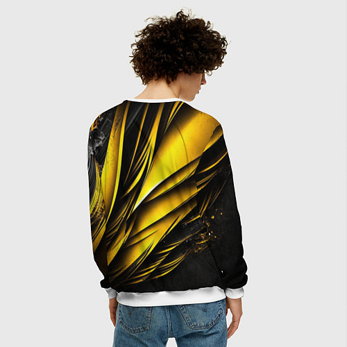 Мужской свитшот Пикачу на красном мотоцикле / 3D-Белый – фото 4