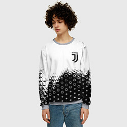 Свитшот мужской Juventus sport steel, цвет: 3D-меланж — фото 2