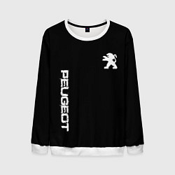 Мужской свитшот Peugeot logo white