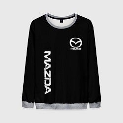 Мужской свитшот Mazda white logo