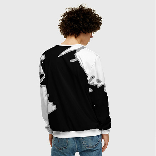 Мужской свитшот Juventus fc краски / 3D-Белый – фото 4