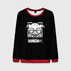 Свитшот мужской Rainbow six logo games action, цвет: 3D-красный