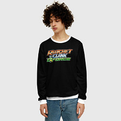 Свитшот мужской Ratchet & Clank, цвет: 3D-белый — фото 2