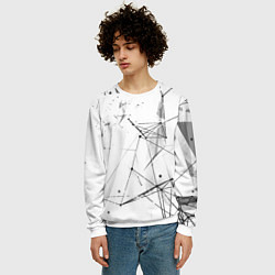 Свитшот мужской Белый плексус, цвет: 3D-белый — фото 2