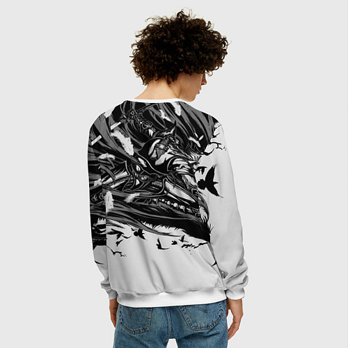 Мужской свитшот Русская община символика / 3D-Белый – фото 4